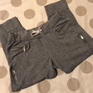 Victoria’s Secret Gray zippered Joggers